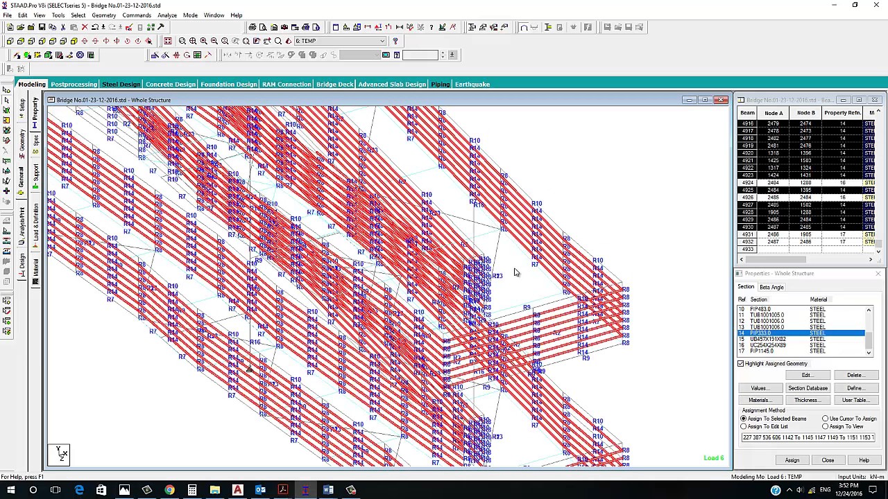 Pedestrian Steel Bridge Design by STAAD Pro   PArt No 03
