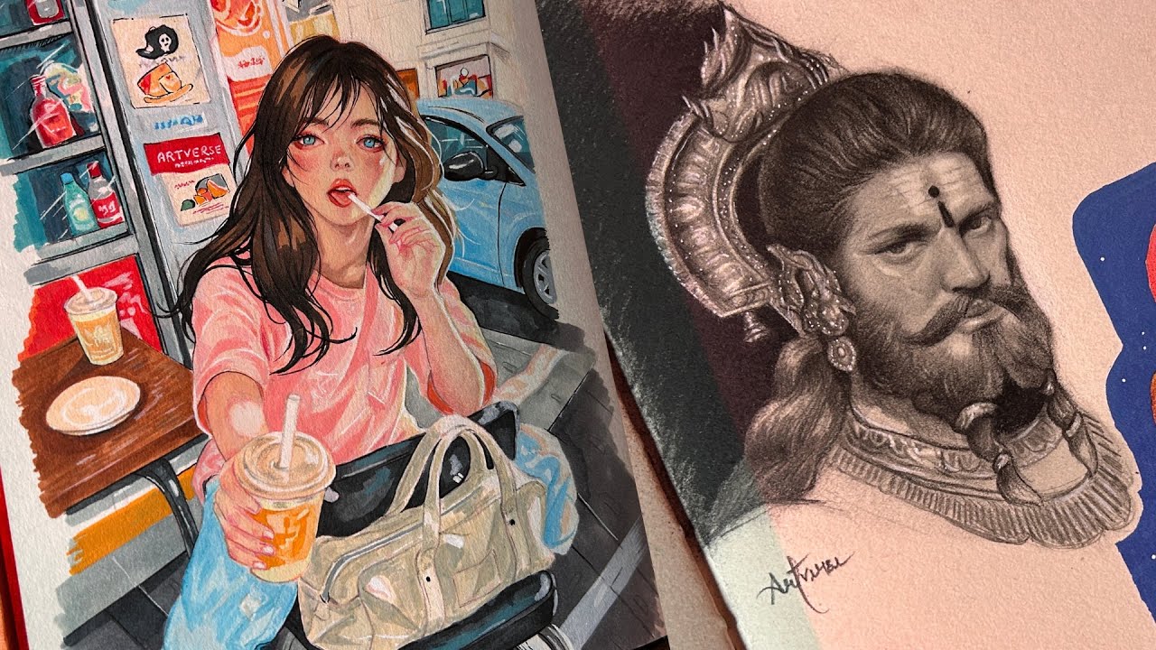 Draw with me | Painting with markers.
