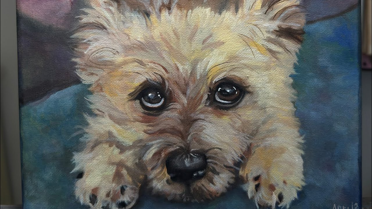 Watch me paint! | oil on canvas | Purple Pixel Studio