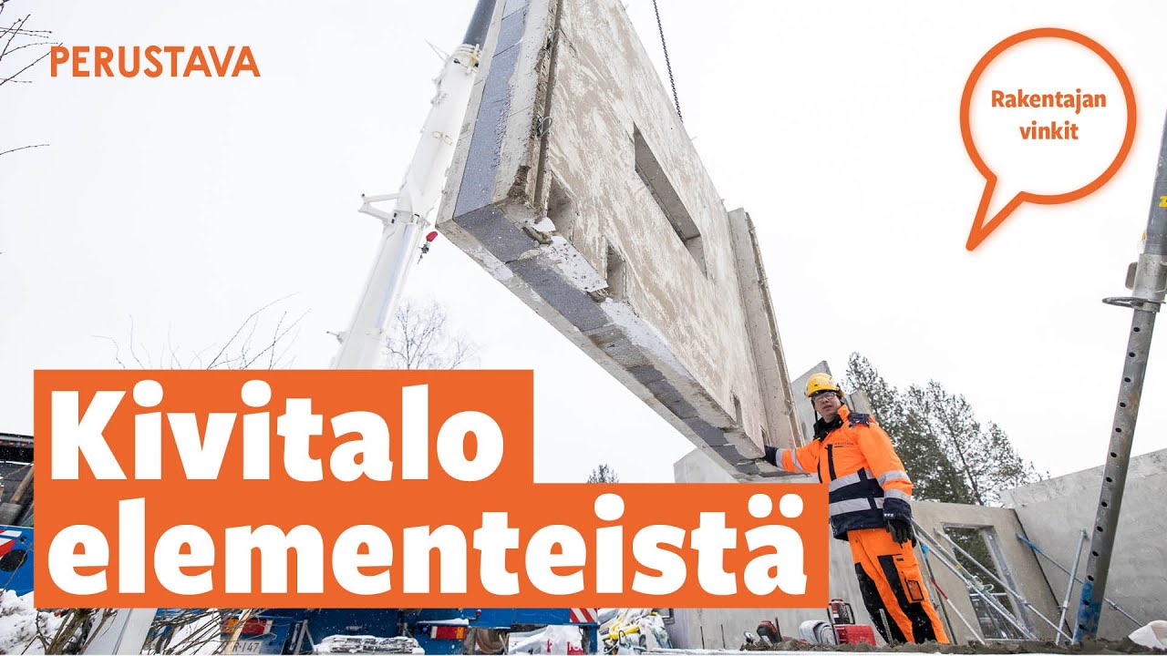 Kivitalo betonielementeistä | Mitä kannattaa huomioida rakennusprojektissa? | OSA 1