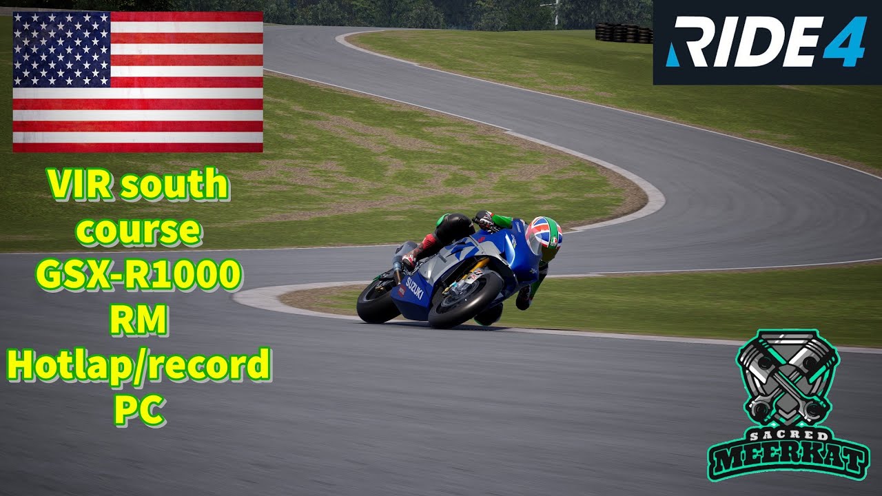 RIDE 4 - VIR south course - GSX-R1000 RM - Hotlap/record PC