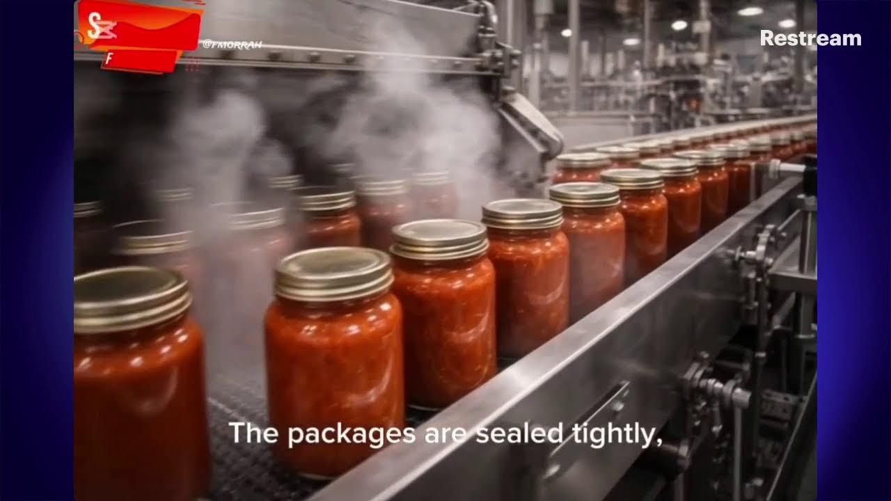 Tomatoes to Sauce; Journey to the Factory process