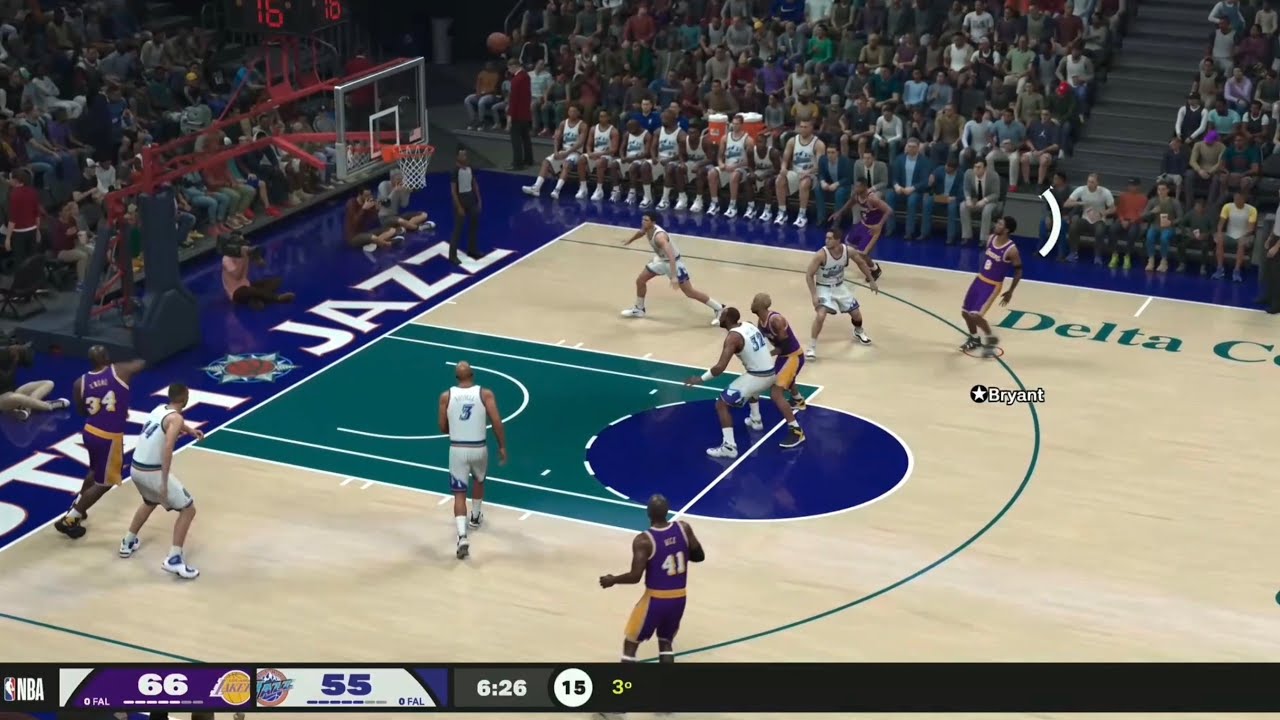 NBA 2K26 - Kobe Bryant 1999 Highlights - Los Angeles Lakers Vs Utah Jazz