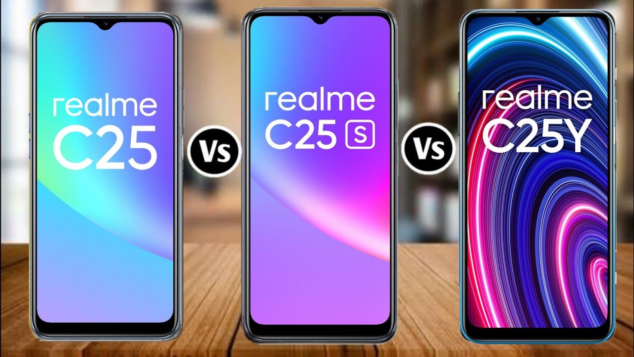 Realme C25 Vs Realme C25S Vs Realme C25Y