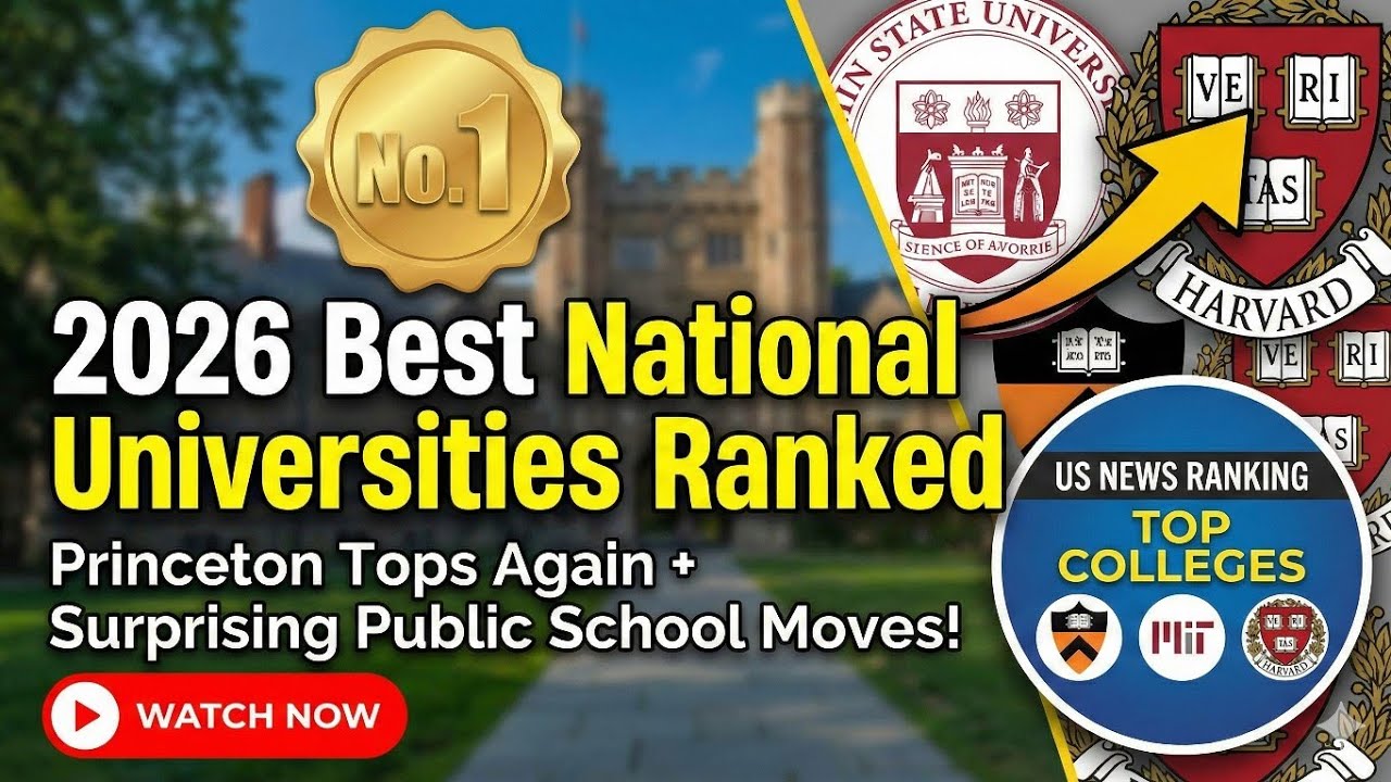 2026 Best National Universities Ranked: Princeton Tops Again + Surprising Public School Moves!