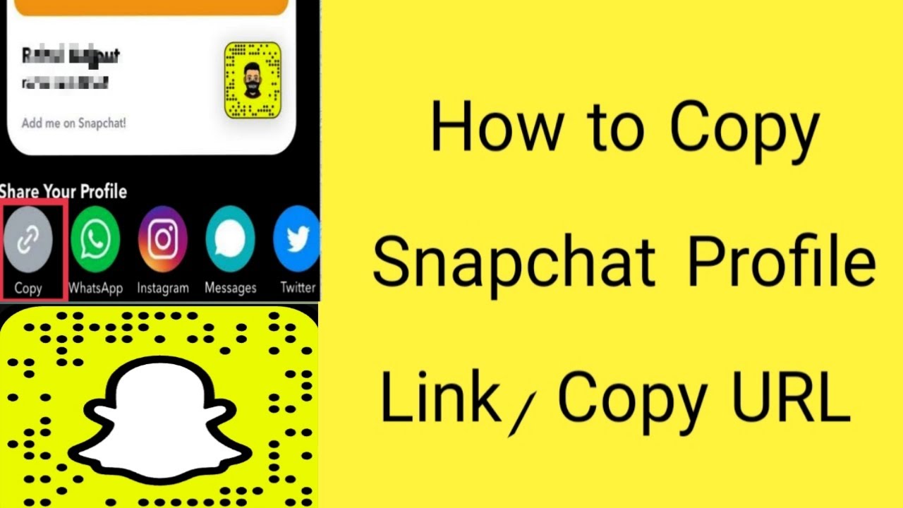 how to copy snapchat profile link/ copy snapchat link/ copy snapchat url/ snapchat copy and paste