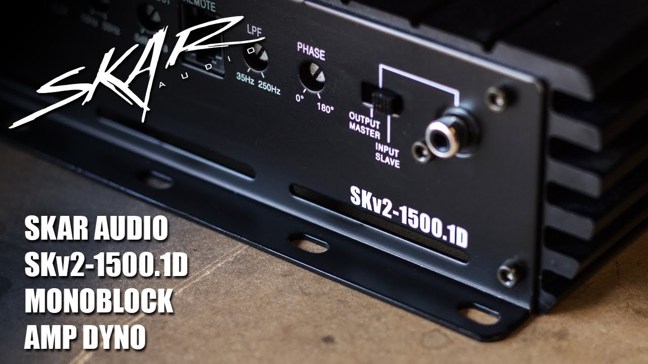 Skar Audio SKv2-1500.1D Monoblock Amplifier Dyno Runs using SMD AD-1 Dyno