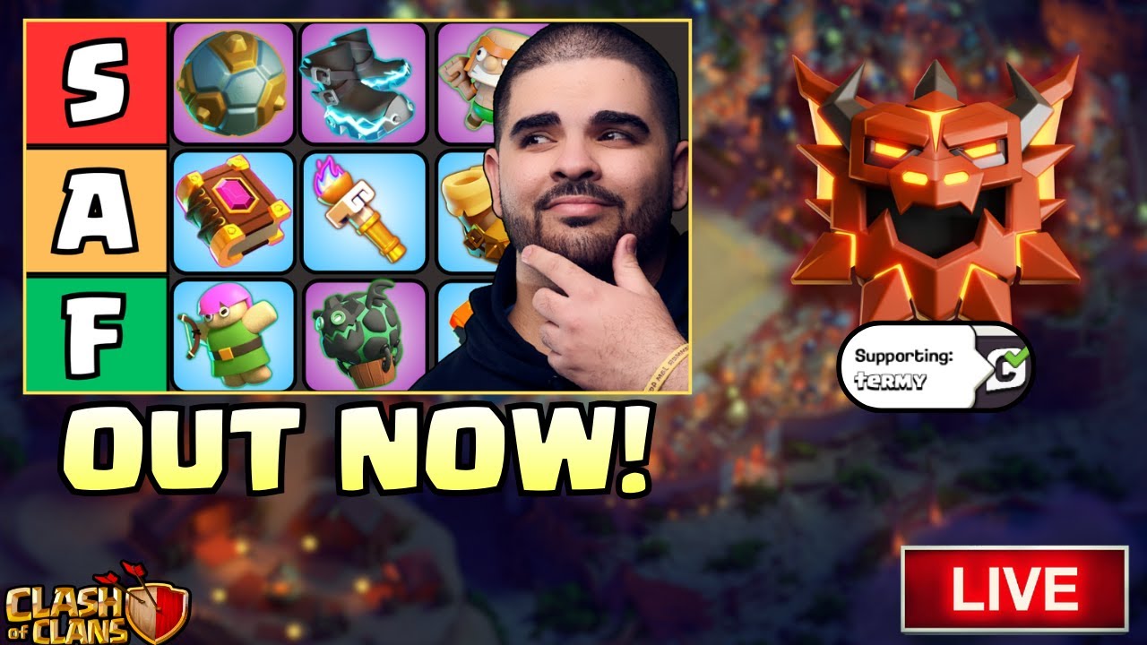 It's the FINAL Day Of Legend League! + Equipment Ranking Video OUT NOW! (Clash Of Clans LIVE)