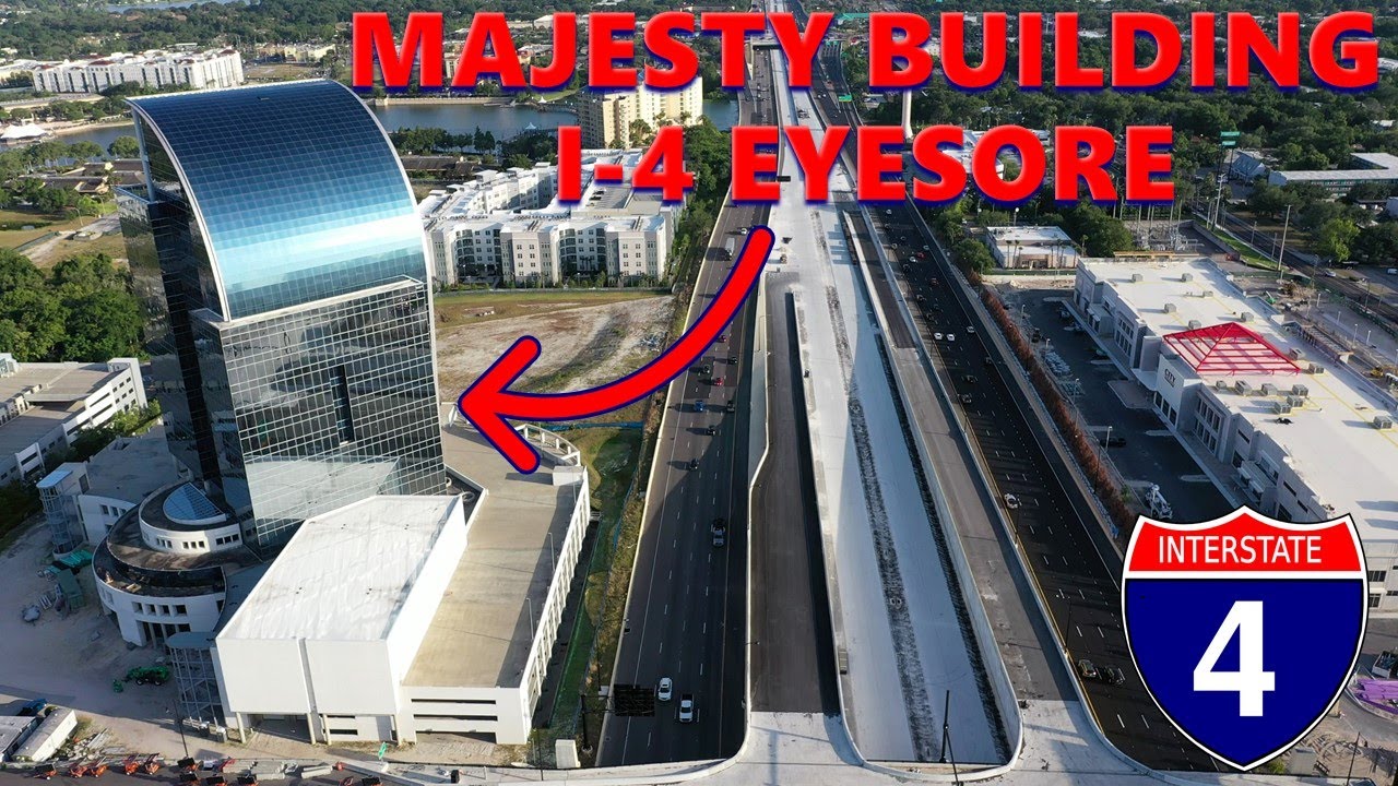 Must See Building In Orlando! | Majesty Building |  I-4 Eyesore | 4K