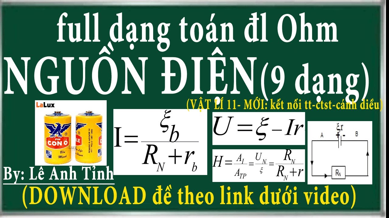 Bài 18(CTST) Bài 24(KNTT). Nguồn điện Bài 19(CTST)-Bài 25(KNTT). Năng lượng điện. Công suất điện