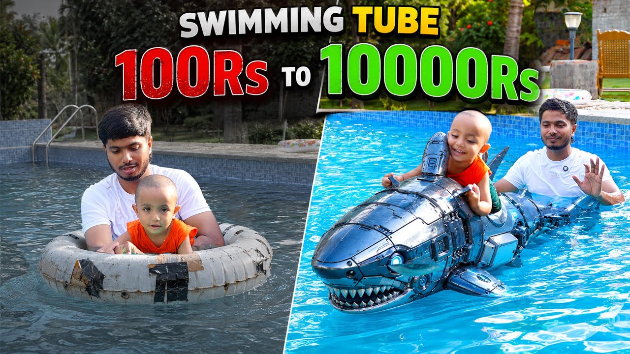 ₹100 vs ₹10,000 Swimming Tube Challenge! 😱 Which One is BEST? 🏊&zwj;♂️