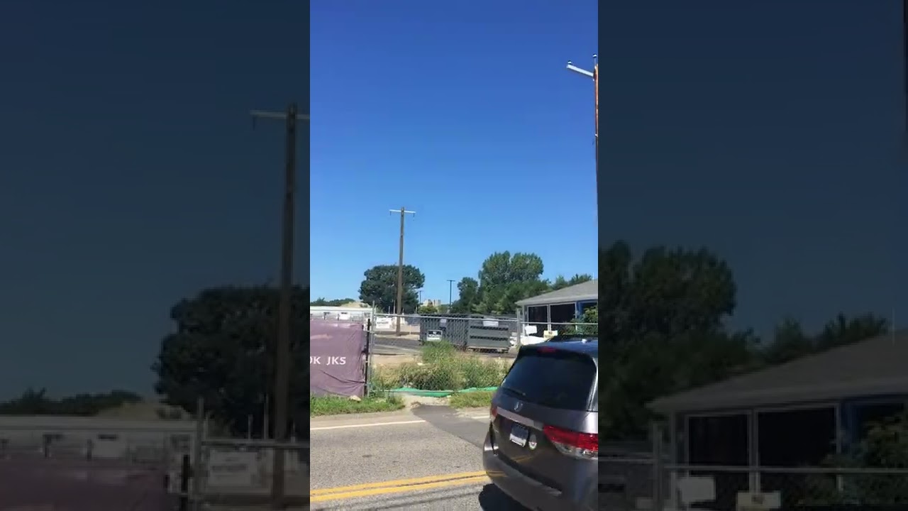 Two New Utility Poles Placed in Apartment/Coffee Shop Construction Area  Driftway, Scituate MA