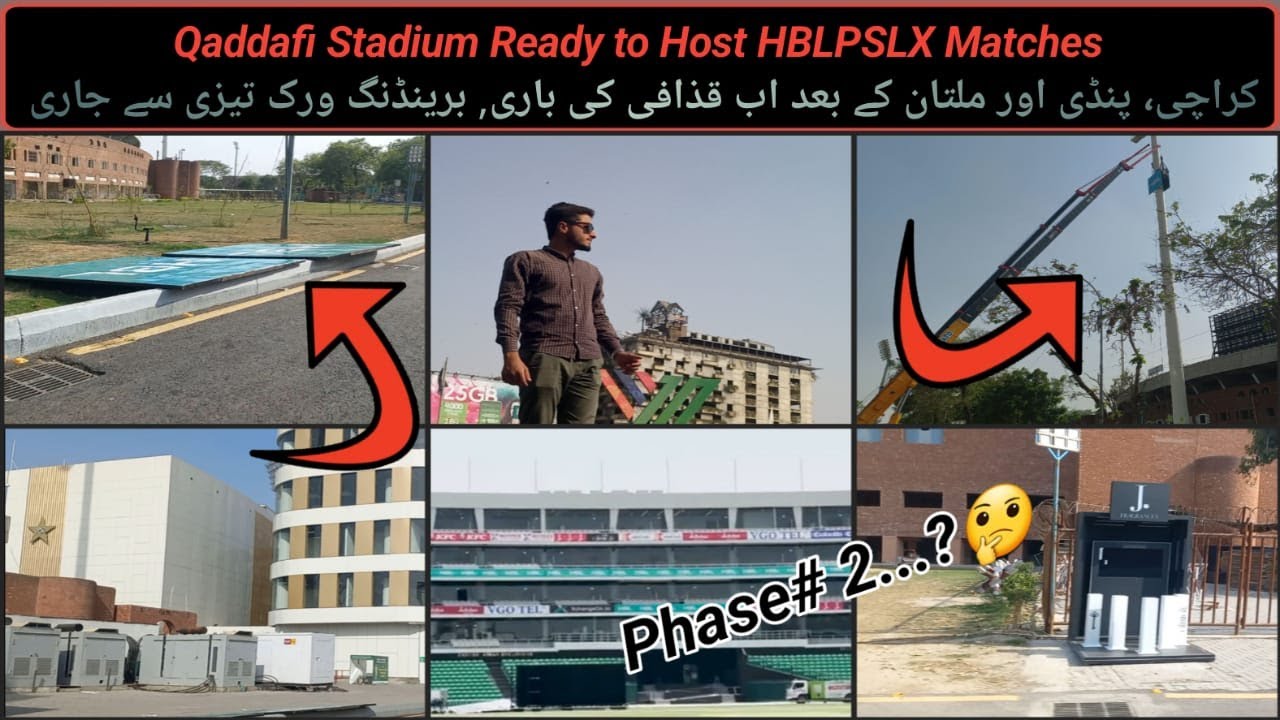Qaddafi Stadium is Ready to Host #HBLPSLX Matches | Branding Work Completed | #apnaxhai #hblpslx