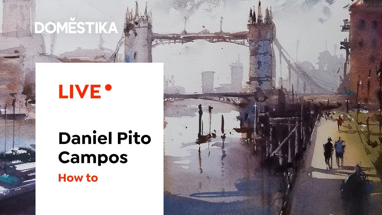 LIVE | HOW TO | Cómo pintar paisajes y reflejos con acuarela | Daniel Pito Campos