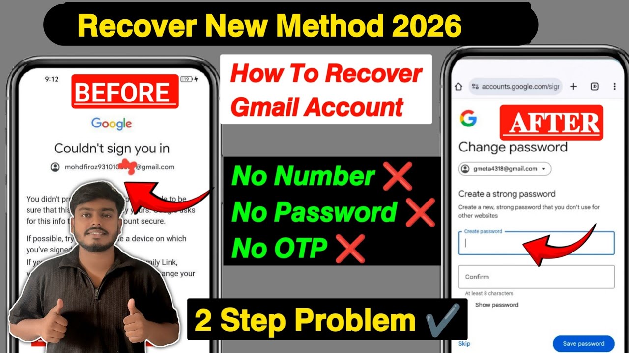 Gmail Account Recover Kaise Kare l How To Recover Gmail Account l Google Account Recovery