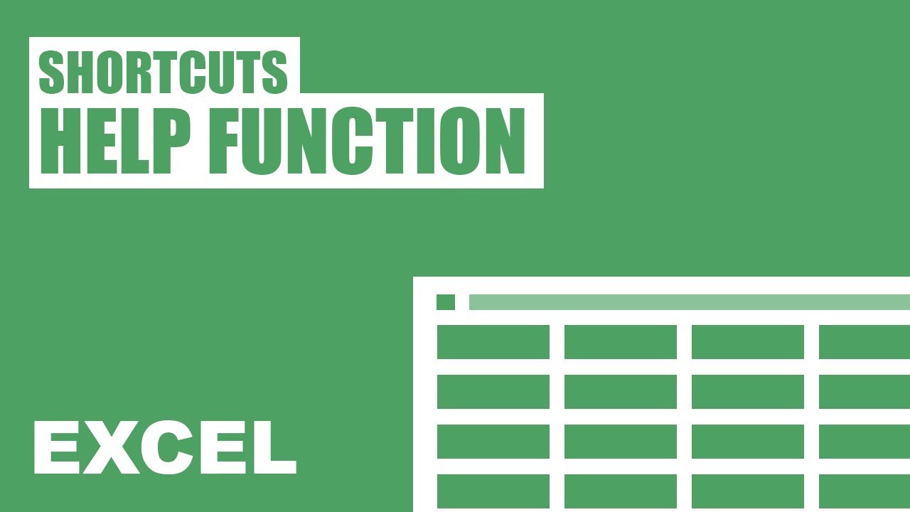 How to use the help function in Excel 2017