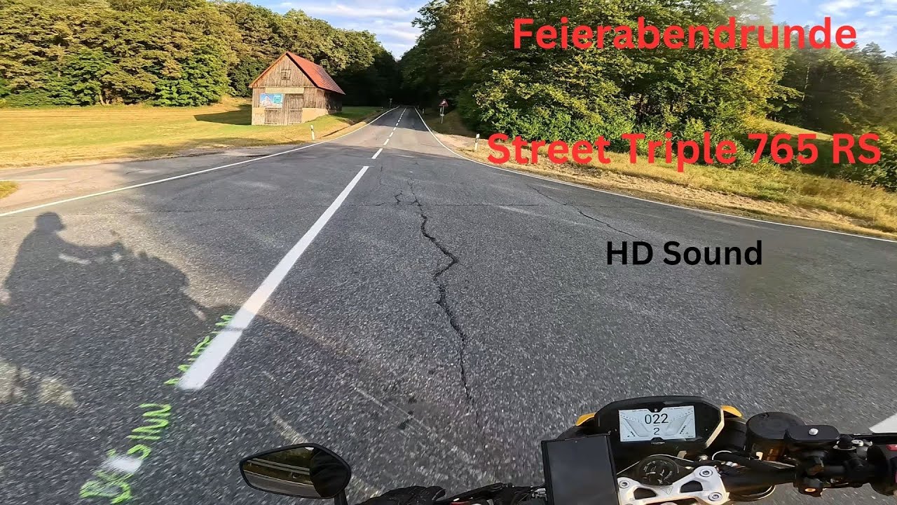 Feierabendrunde auf Triumph Street Triple 765 RS / Pure Sound