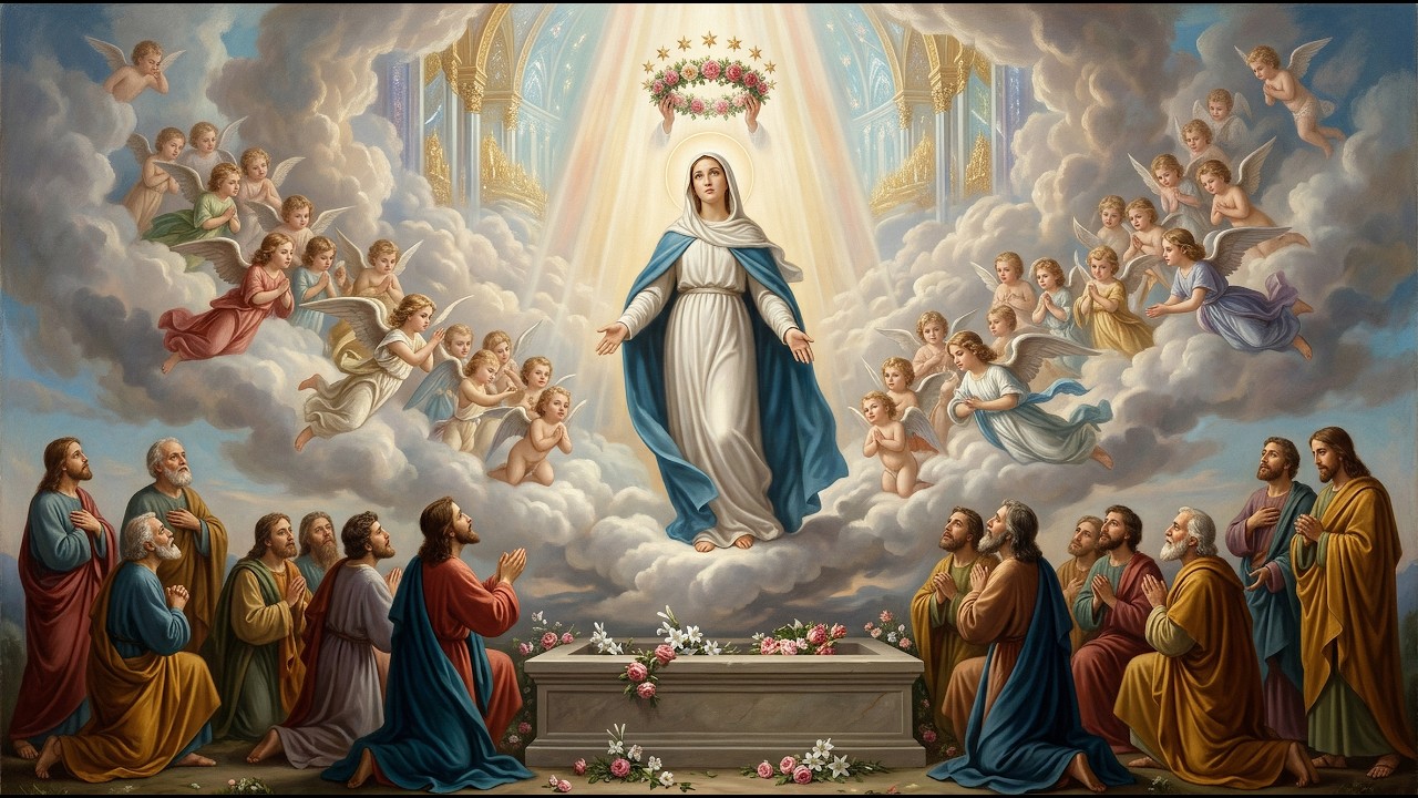 Gregorian Chants for Assumption of Mary | 24/7 Sacred Hymns for Prayer