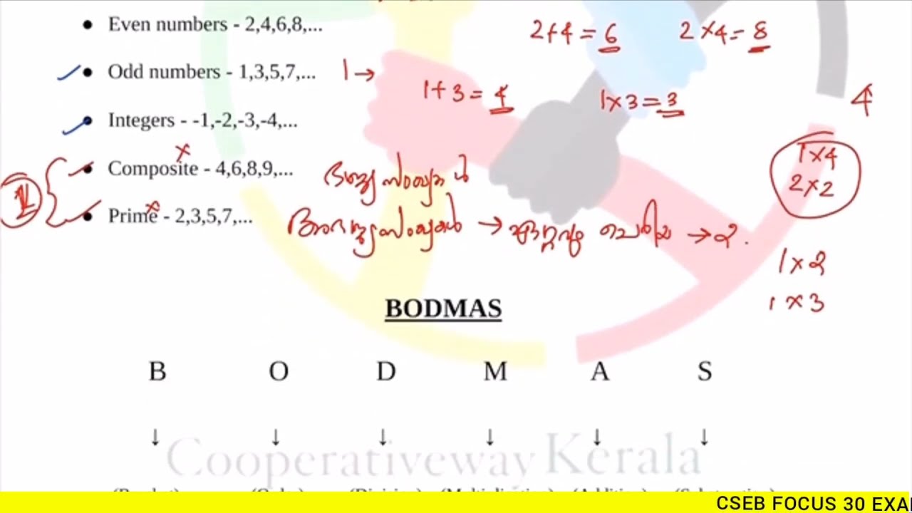 Numbers and  Basic operations |BODMAS| Maths and Reasoning CSEB FOCUS 30 exam batch Admissions open