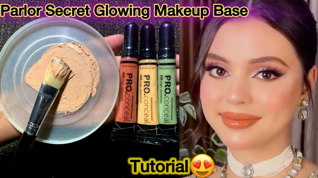 Professional Parlor Secret Makeup Base For Beginners | Glowing Makeup Base Tutorial @Mahrozmakeup 
