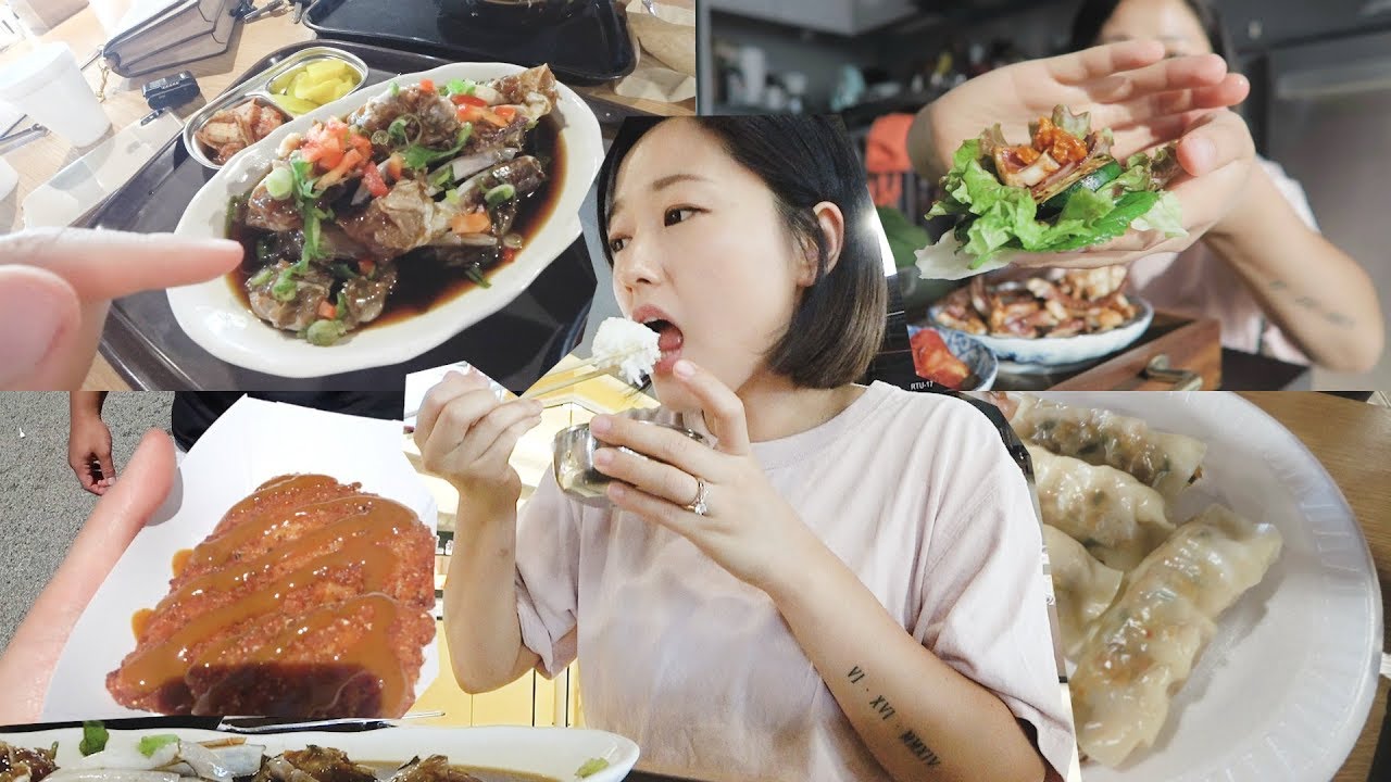 (mukbang vlog) Hot Weather NON STOP EATING 😭 naengmyun, food fest, calamari grill,  black bean