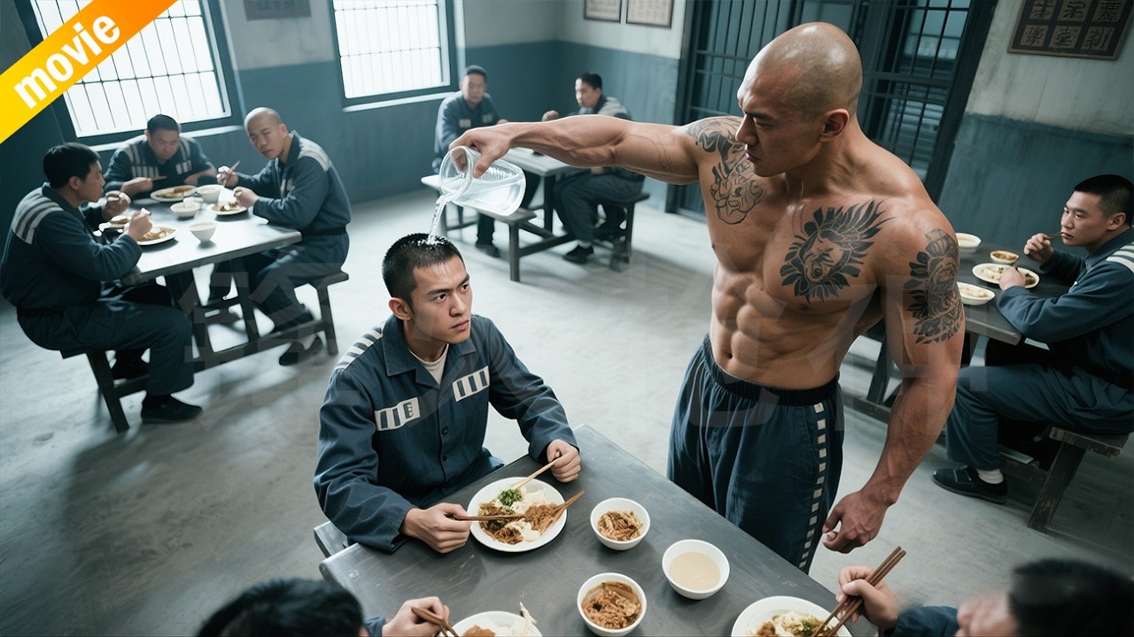 最強反殺！獄霸欺負新人瞬間，新人抬腳將他踹飛撞穿鐵欄！ ⚔️  抗日  MMA | Kung Fu  | 功夫 | 战争 | 特种兵