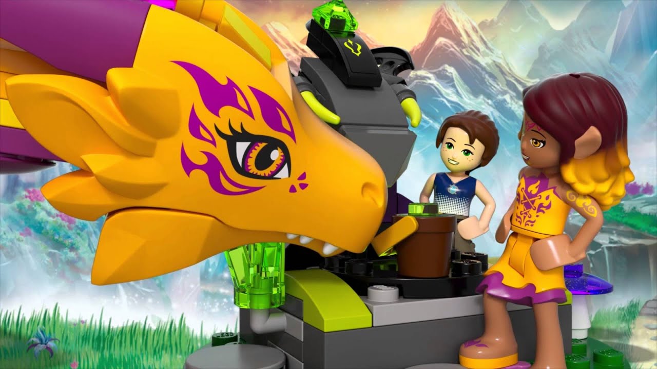 Fire Dragon's Lava Cave - LEGO Elves - 41175 - Product Animation