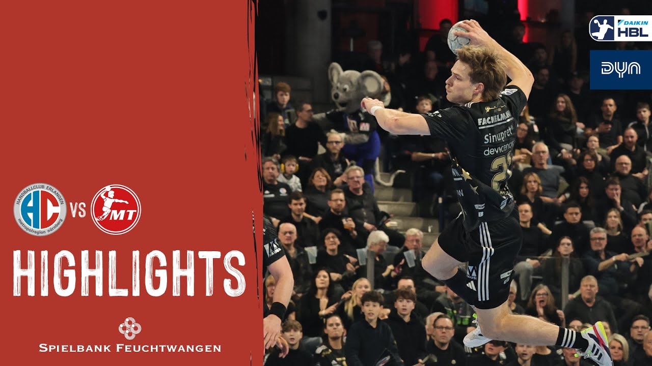 Highlights: HC Erlangen vs MT Melsungen