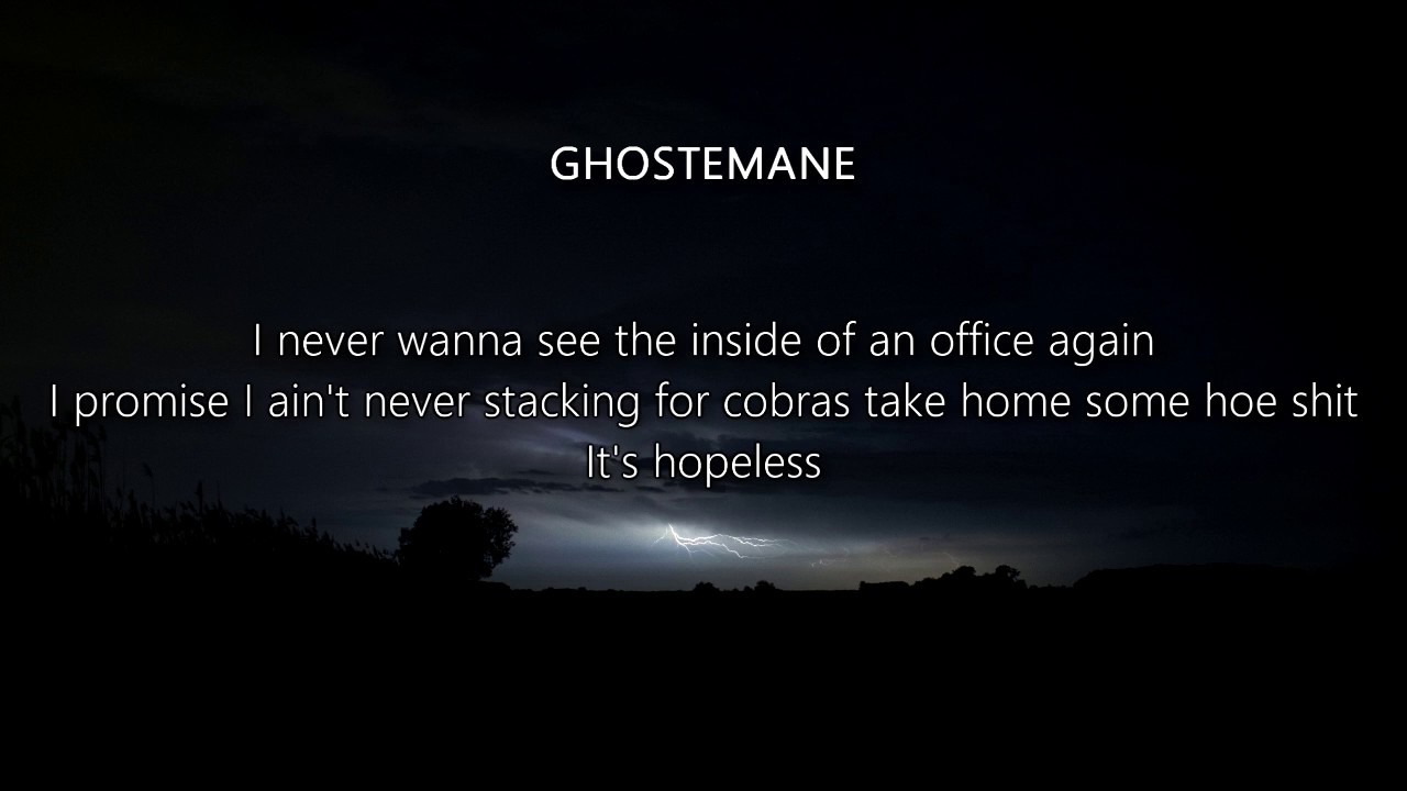 LiL PEEP x GHOSTEMANE - Sleepy Hollow (Lyrics)