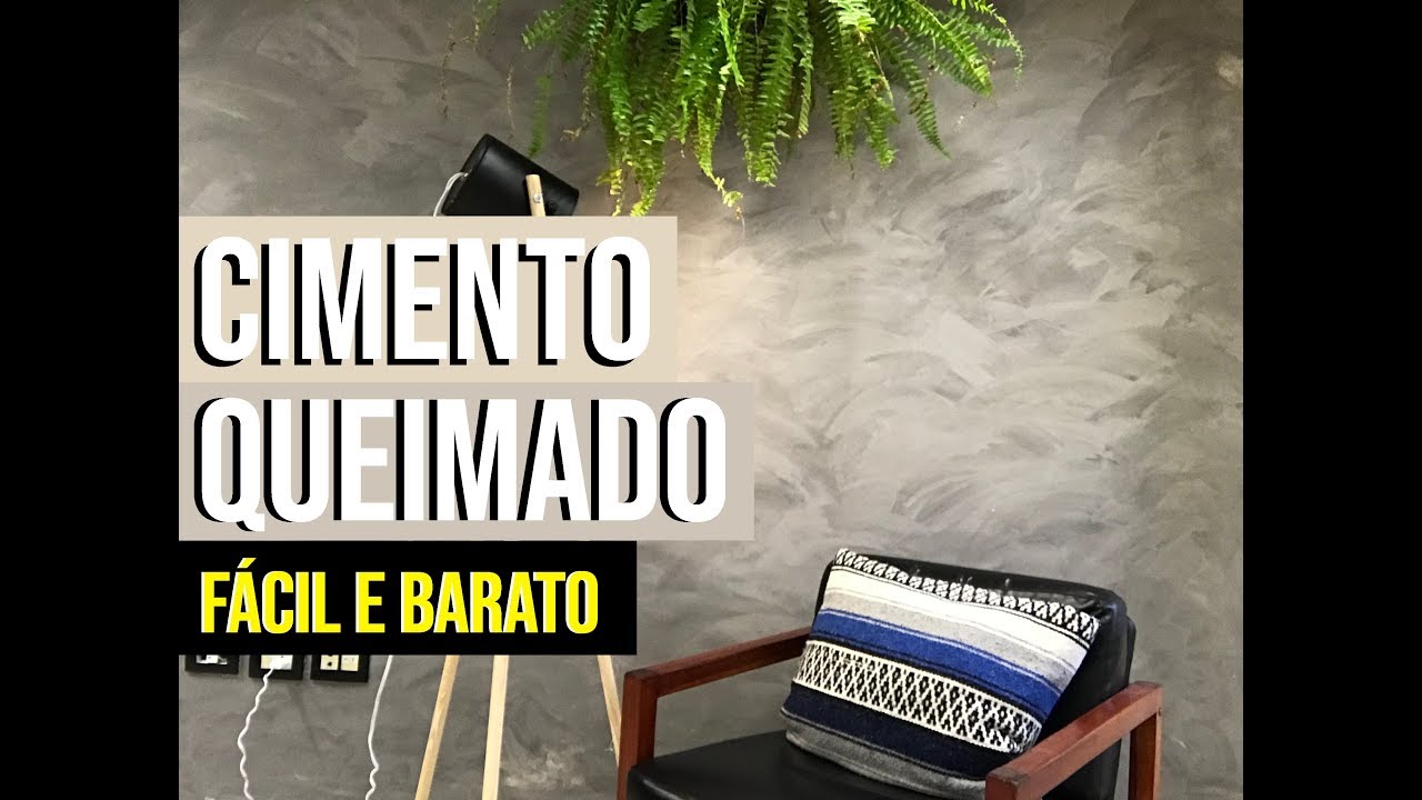 DIY: Parede de Cimento Queimado por menos de R$35 reais!