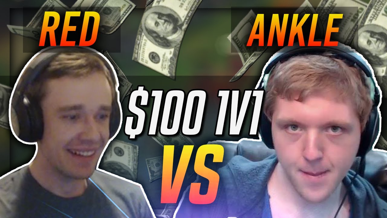 REDMERCY VS ANKLESPANKIN!! | $100 1v1 SHOWDOWN!! - League of Legends