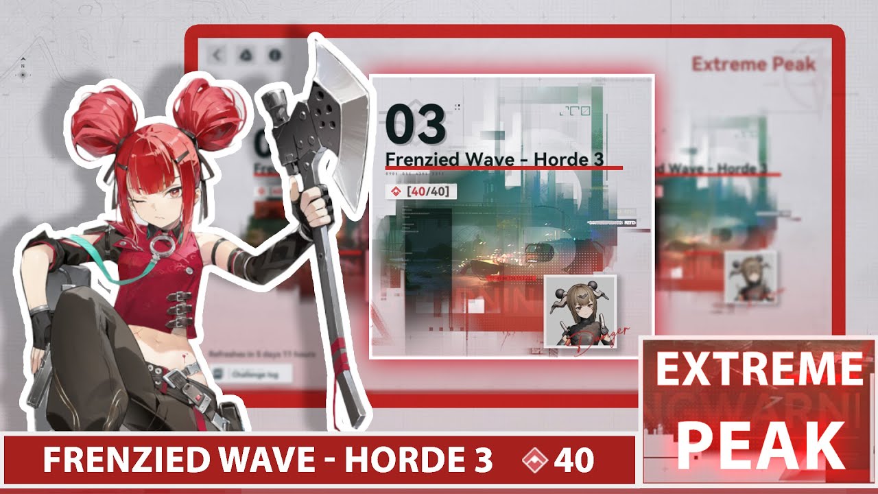 [ EXTREME PEAK SEASON 4 ] Frenzied Wave Horde 3 Lv 40 Playthrough ( OD13 SG3 - 40)