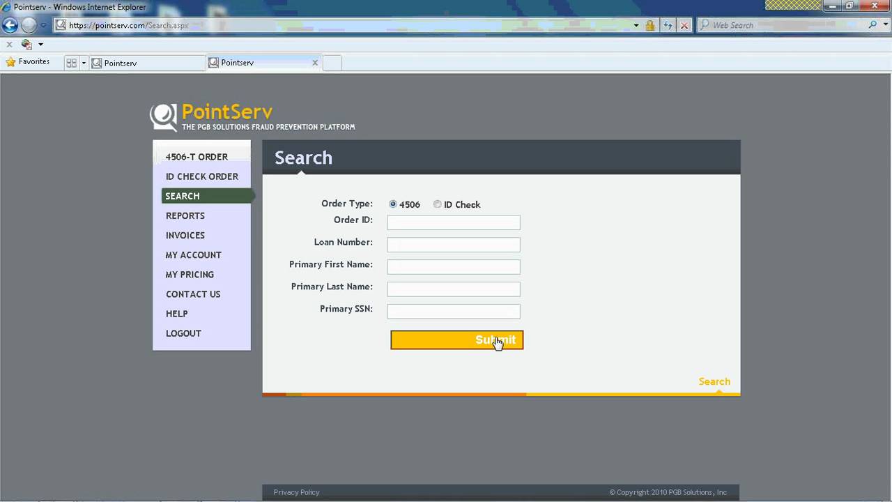 PGB Solutions (Pointserv.com) 4506T SSA-89 Identity Check Fraud Prevention.wmv