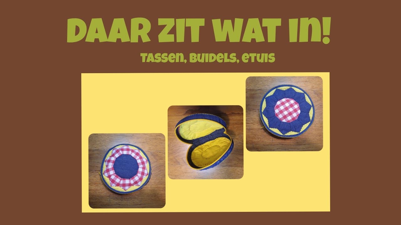 Rond etui met rits