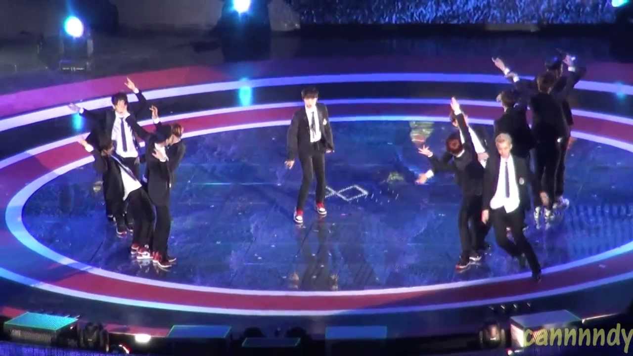 140105 홍백예능대상 紅白藝能大賞 EXO - 늑대와 미녀(Wolf)