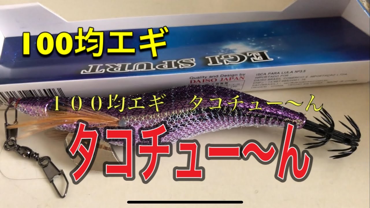 100均エギをタコチュー〜ん