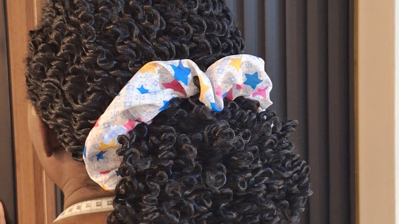 cut and sew Scrunchie hair band in easy steps