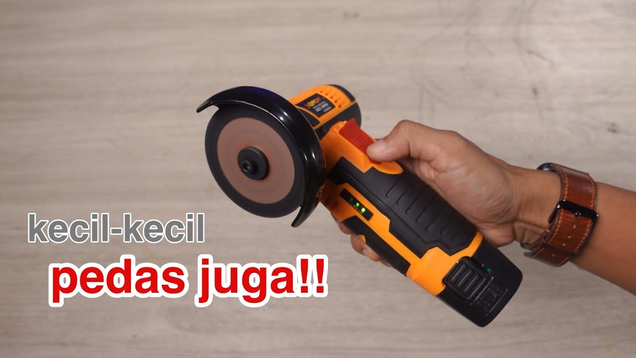 cuma 200rb dgn dua baterai, gerinda mini 3 inch terbaru xenon ini gookil juga!! - XENON CDAG300
