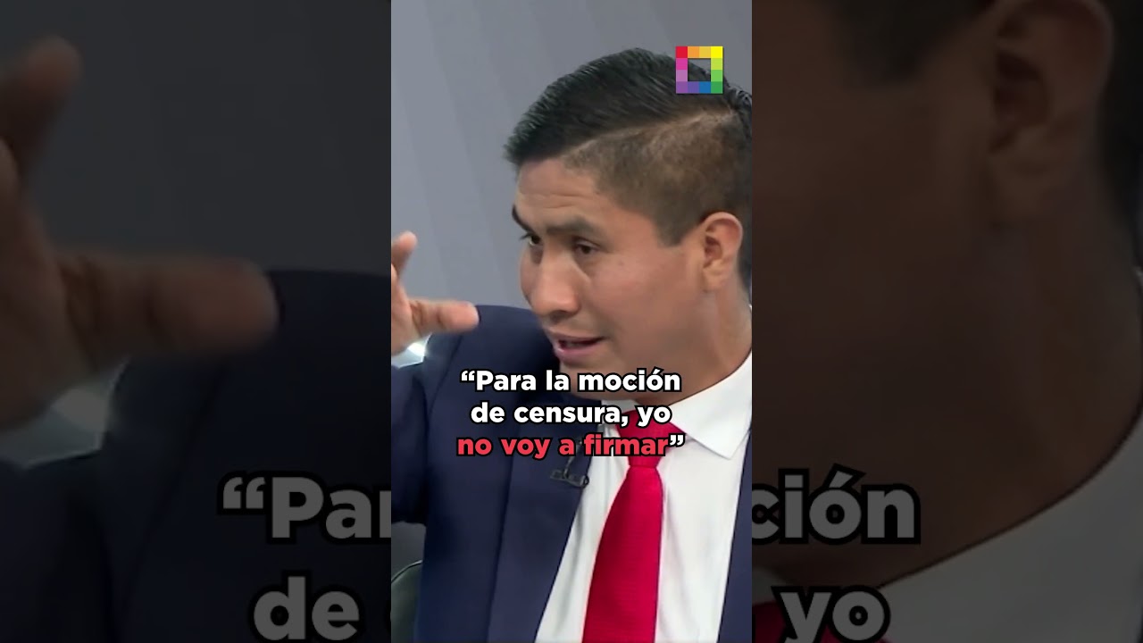 Wilson Soto: &ldquo;Para la moci&oacute;n de censura, yo no voy a firmar&rdquo;.#AhoraYEnLaHora #WilsonSoto #censura