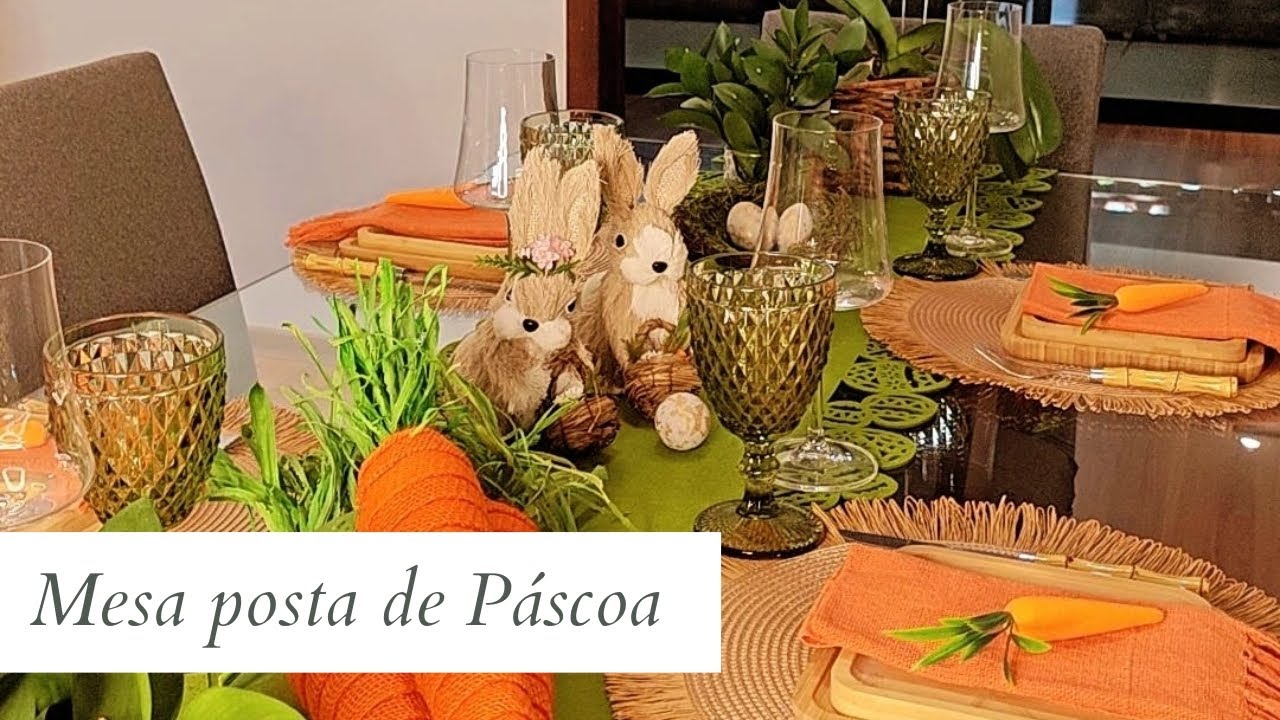 Como montar mesa posta de Páscoa colorida e divertida no tema coelho | MULHERES ATUAIS