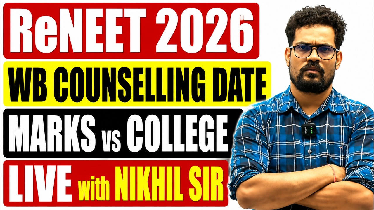 West Bengal ReNEET 2026 Marks vs College | WB Counselling Dates Out ? | Live Cutoff Analysis