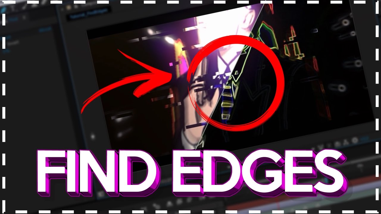 Efeito FIND EDGES - TUTORIAL AFTER EFFECTS