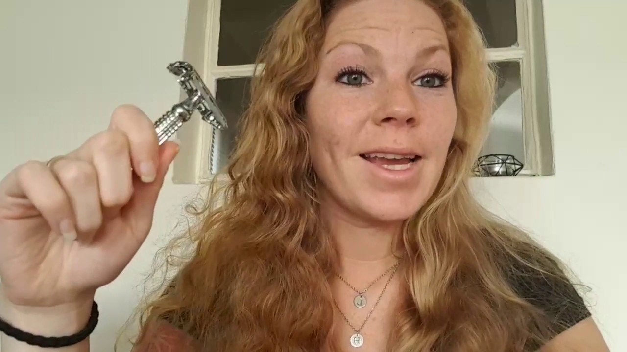 Scheren met een safety razor