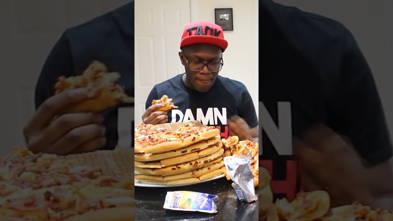 Eating 120 slices of pizza *don't try this*
