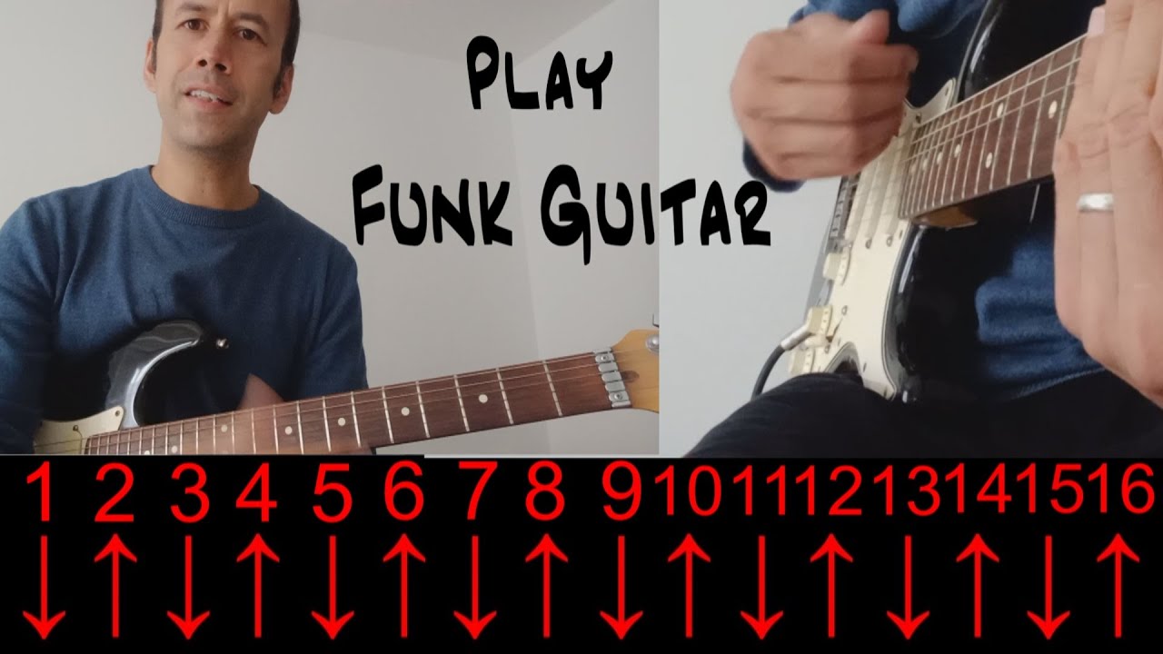 16th Note Strumming - Funk and Pop styles - patterns and examples