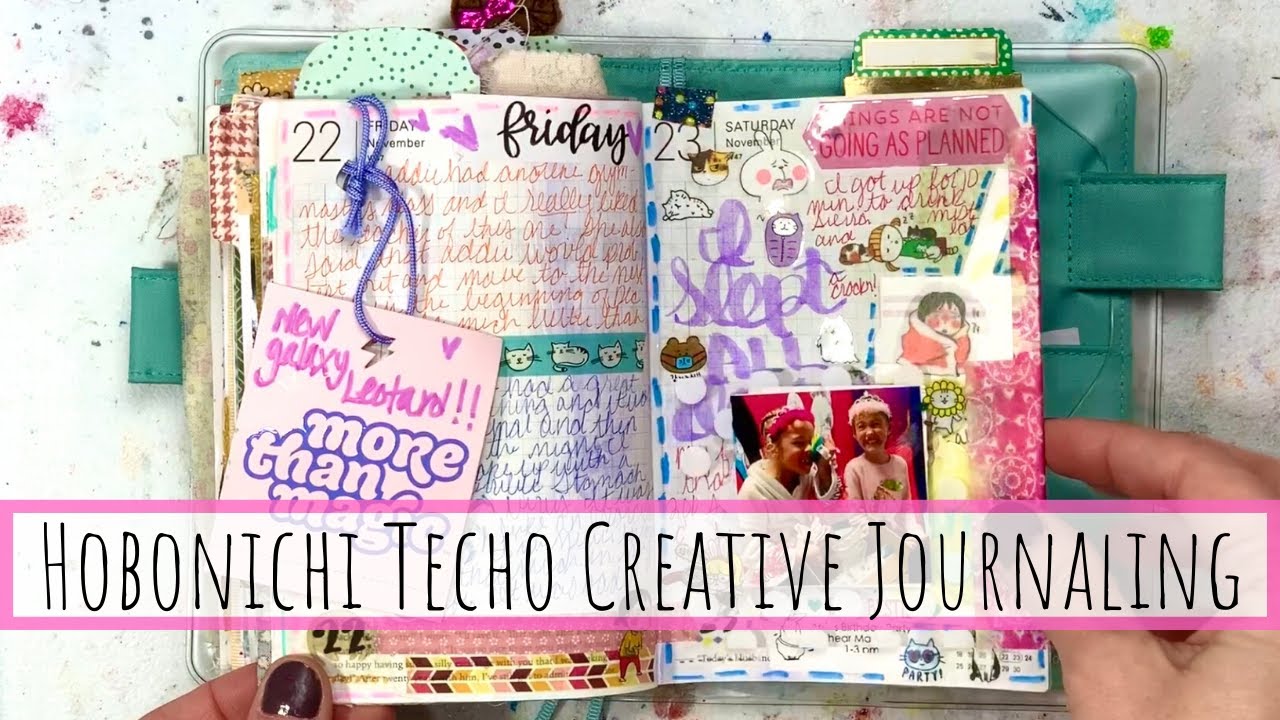 Creative Journaling in my A6 Hobonichi Techo | Hangout and Journal with Me