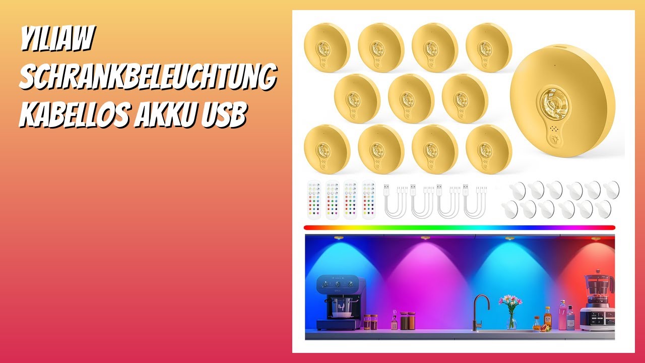 BEWERTUNG (2026): Yiliaw Schrankbeleuchtung Kabellos Akku USB. Infos