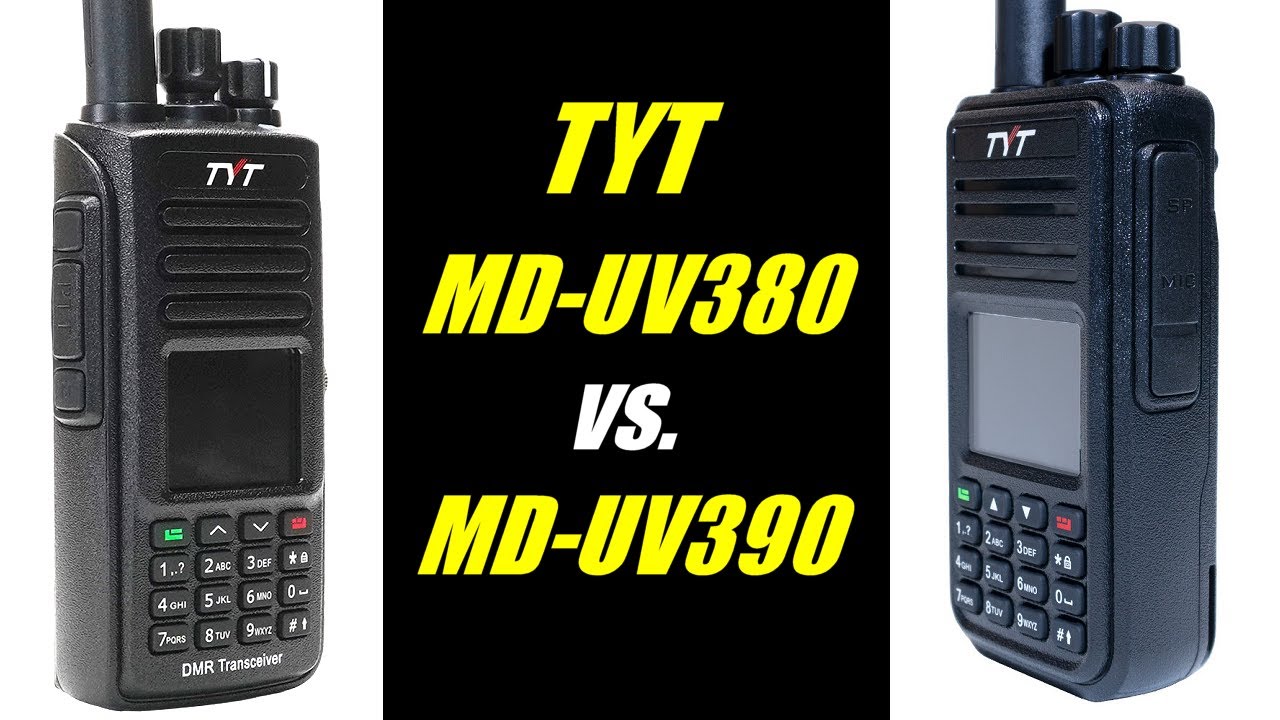 TYT MD-UV380 vs. MD-UV390