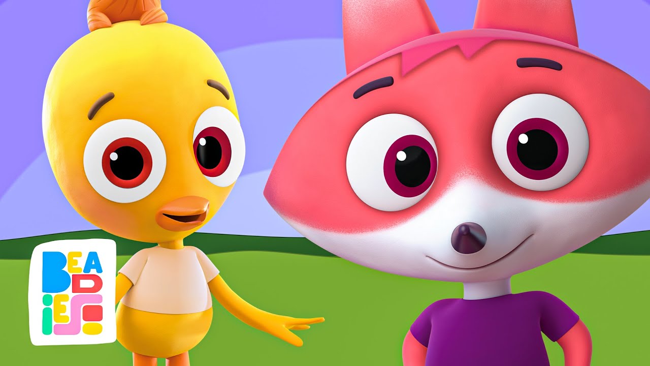 Pollito Pío, Lobito Aú, Zorrito Rau, Gatito Miau y Cuic — los mejores dibujos para niños!