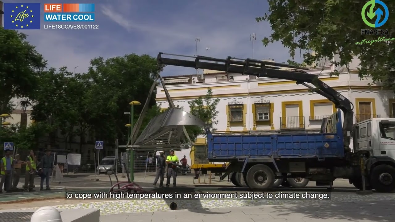 La fuente ornamental del proyecto Life WaterCool ayudará a reducir la temperatura ambiental